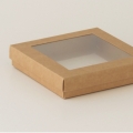 Коробка на 7 печений с окном (белая/крафт)